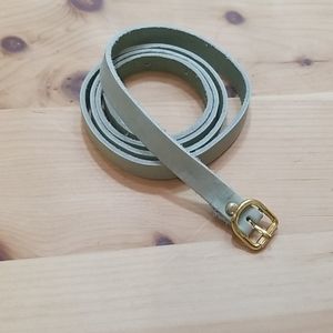 H&M mint green leather belt, sz 35-36